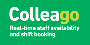 Colleago Logo, Real-time staff availability and shift booking